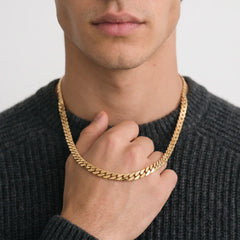 Thick Spiral Gold Chain for Men